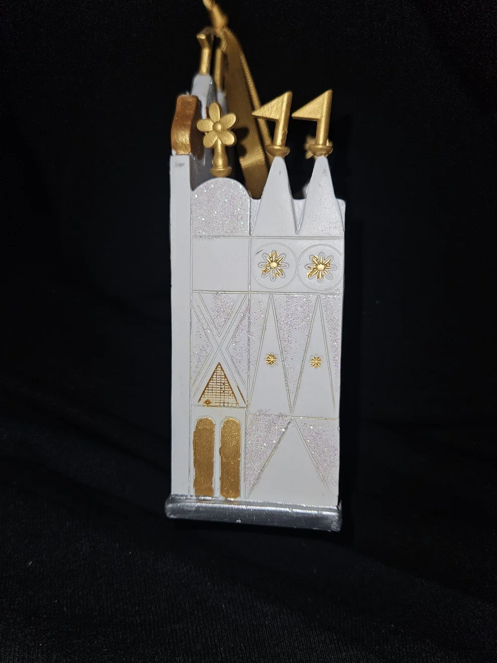 Disney Sketchbook It’s A Small World Clock Tower Ornament by Costa Alavezos
